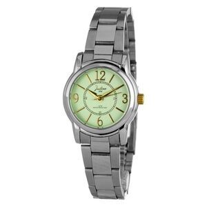 JUSTINA Elegant Stainless Steel Dress Watch Women Silver Watches